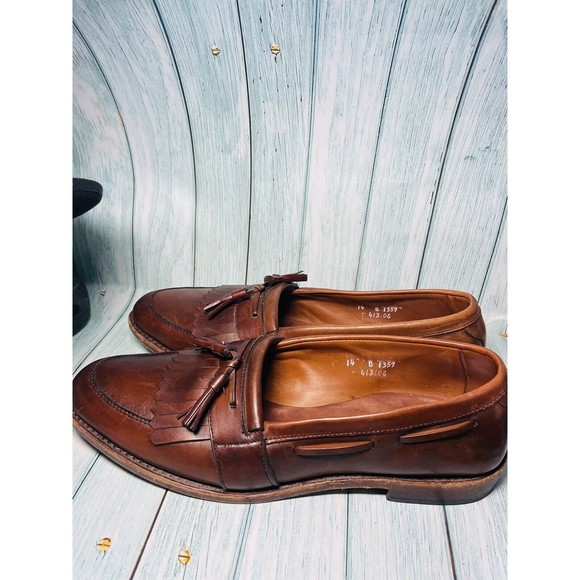 Allen Edmonds Alexandria Mens Size 14B Slip On Dress Shoes Tassel Loafer Brown main image 7